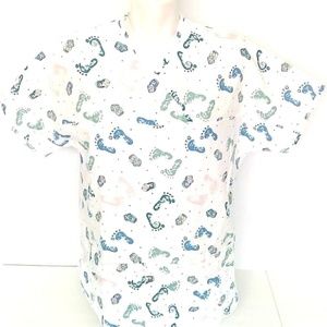 Women's Medline ComfortEase S /small Scrub Top sho